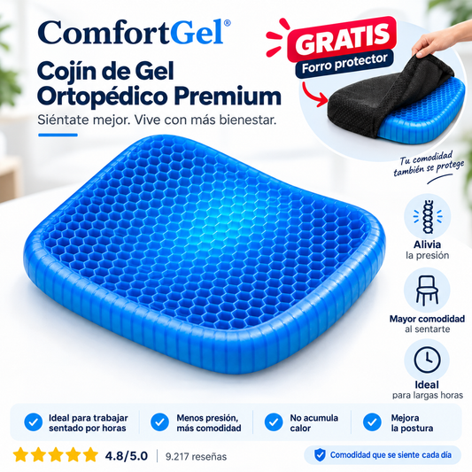 COJIN ASIENTO DE GEL ANTIDESLIZANTE