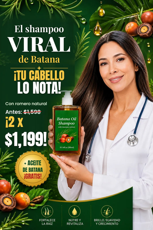Shampoo de Aceite de Batana con romero - 2 x $1,199 + aceite de regalo