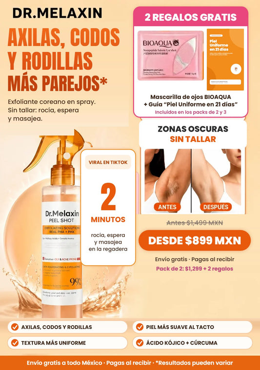 Dr. Melaxin Peel Shot exfoliante en spray con 2 regalos