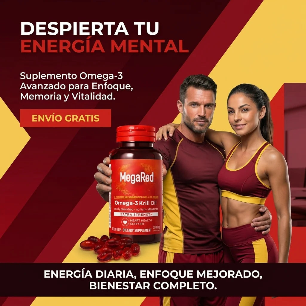MegaRed® Omega-3 + Krill: Cuida tu corazón, mente y articulaciones ¡Empieza hoy!